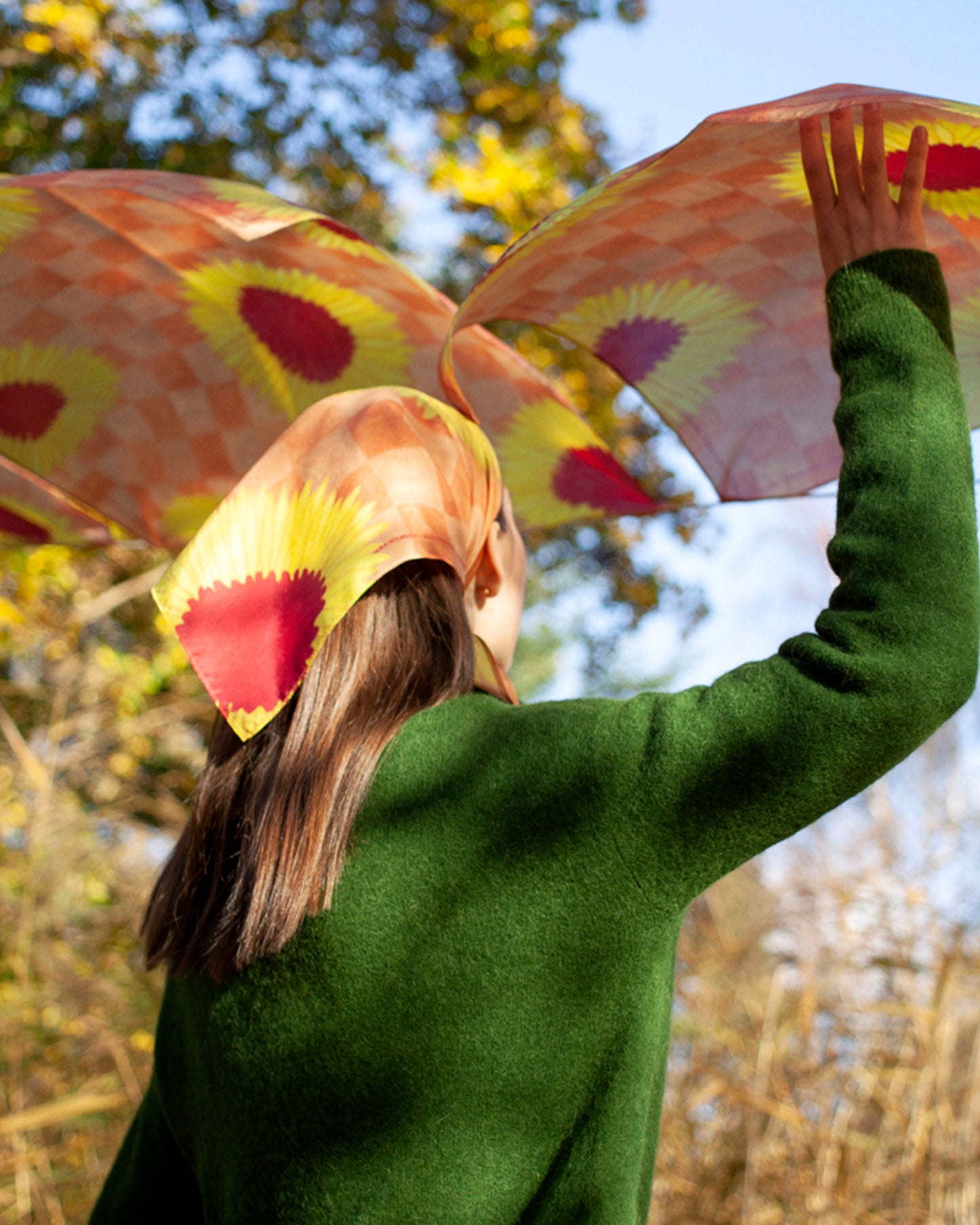 Sunflower Silk Scarf